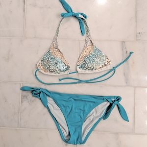 EUC Sequined String Bikini
